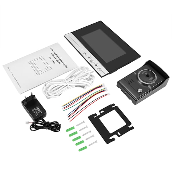7 tommer farve LCD videodørtelefon dørklokke nattesyn kamera hjemme intercom system