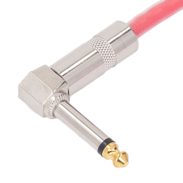 2 ST 30 cm Gitarr Jumper 1/4 Tum Kontakt Gitarr Effektpedal Kabel Ren Koppar Musikinstrumentkablar Röd