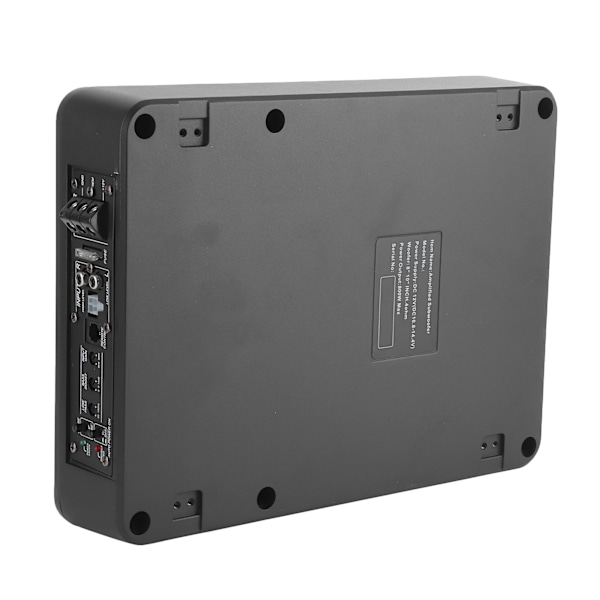 Bil Subwoofer Slank Forsterker Bass Kabinett Høytaler Under Sete Lyd Enhet 10in 12V 800W