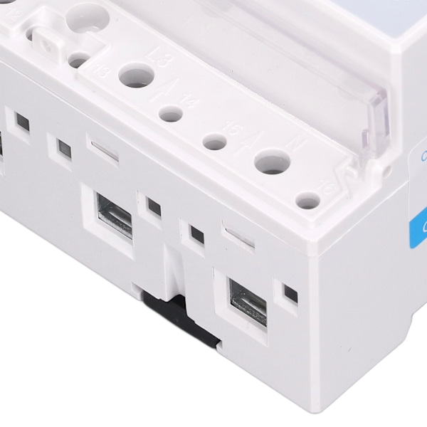 Energimätare 3-fas 4-ledare 7P Digital LCD Kwh Wattmeter Strömförbrukning 35mm DIN-skena Montering