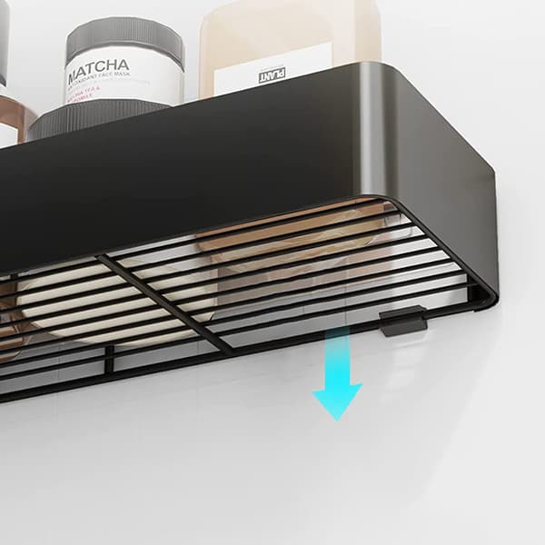 Kraftig Rustfri Ydeevne Vægmonteret Badeværelseshylde, Holdbar Anodiseret Rustfrit Stål Flydende Organizer, Hjørne Rektangulær Hylde Til
