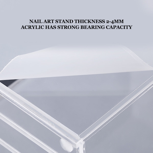 Akryl Neglekunst Display Stativ Magnetisk Adsorption Neglespids Gel Polish Display Bræt Holdere
