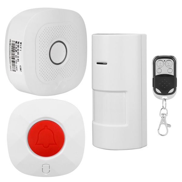 WIFI Dörr Magnetisk Detektor Intelligent Stöldskydd Alarmsystem för Hemsäkerhet US 100-240V
