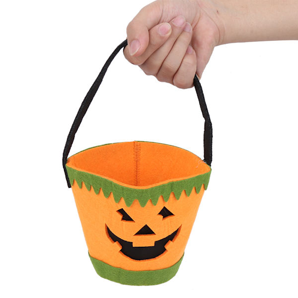 2 kpl Halloween-tunteella valmistettuja makeispusseja, temppu vai herkku -lahjapusseja, kantokasseja kahvoilla, juhlaherkkuja, keltainen