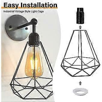 E14 Skruring for lampe, gjenget ring for lampe 2 stk