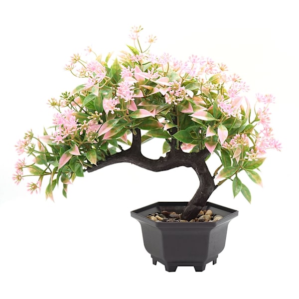 Konstgjord krukväxt Dekoration Simulerad Bonsai Blomma Kruka för Hem Kontor (Grön)