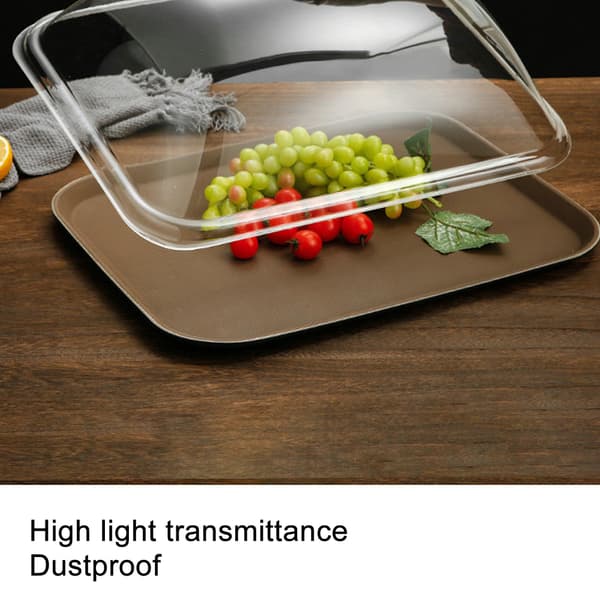Transparent Förvaringsbricka För Catering Förrätter, Elegant Design Klar Rektangulär Presentation, Buffébricka Lock Med Akryllåda För Hemmakök