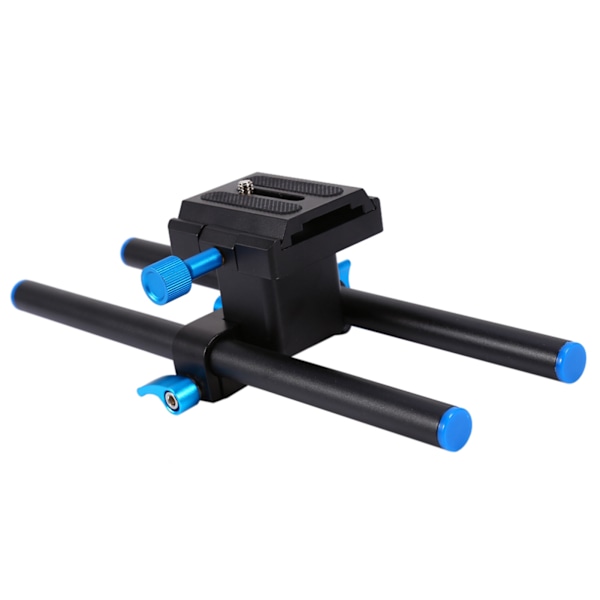 15mm Skinne Stang Support System Baseplade Montering med 1/4\" Skrueplade NY V5B9 til Canon DSLR Follo