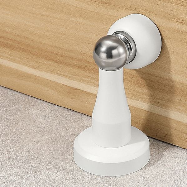 Dørholder i rustfrit stål, rustfri dørstopper med stærk magnet, solid magnetisk dørholder til vægbeskyttelse