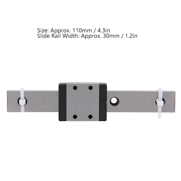 Linjärstyrningsskena Glidblock Miniatyr Glidlager Stål Automatiserad Industri MGW7C‑110‑1R