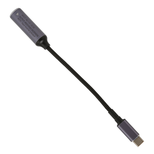 DC 5.5mmx1.0mm till Typ C Laddningskabel Hona till Hane 100W DC5510 till Typ C Strömkabel med PD Auto Identifieringschip