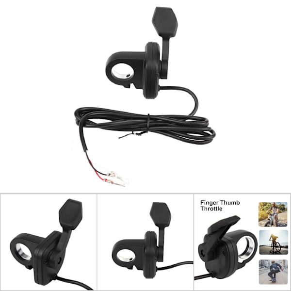 Fingertommelgass Ergonomisk Design 20-22mm DIA Styre for Elektrisk Sykkel Scooter (Høyre)