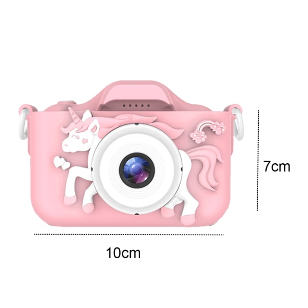 Multi-function cartoon kids' digital camera(Pink Unicorn)