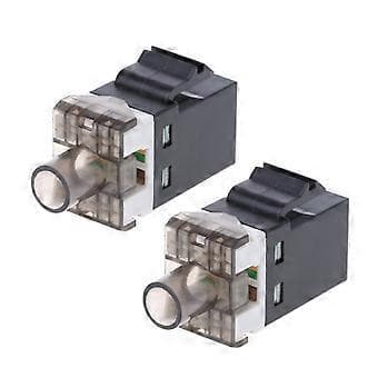 RJ45 Cat6 Keystone Jacks Slim Profil 2-pack, Ethernet Punch Down Keystone Jack Adapter