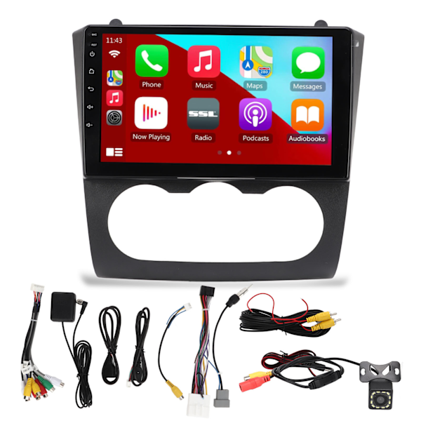 9-tums pekskärm för bilstereo med Android 11 Wifi Bluetooth 5.0 8 kärnor Mirror Link Ersättning för Teana Altima 2008‑2012 1G RAM+16G ROM