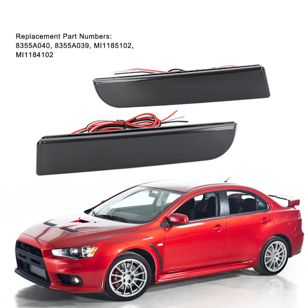 Savustettu Linssin Peräjarruvalo 8355A039 Vaihto Mitsubishi Lancer Evolution X Outlanderille