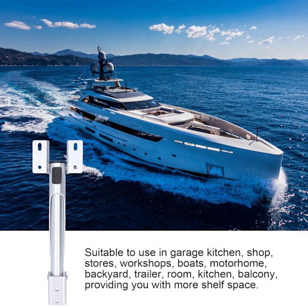 Fällbart Hyllfäste Väggmonterat 120KG Last Aluminiumlegering RV Bord Förlängningsstöd för Yacht Trailer
