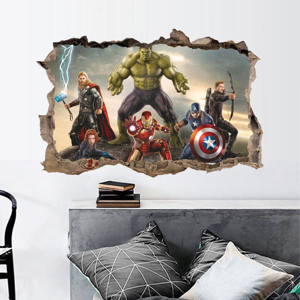 2-pack för Marvel Avengers Assemble personlig sänggaveldekal