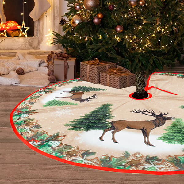 84 cm Jul Nyår Julgransmatta ornament style6