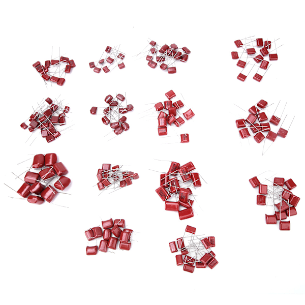 180 stk CBB Polypropylen Film Kondensator Assortert 10nf/0.01uf/400v‑68nf/0.068uf/630v