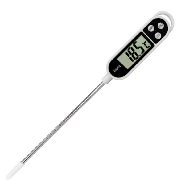 Digital stektermometer i rostfritt stål, snabb avläsning och respons, professionell sensor för säker matlagning, korrosionsbeständig lång sond för
