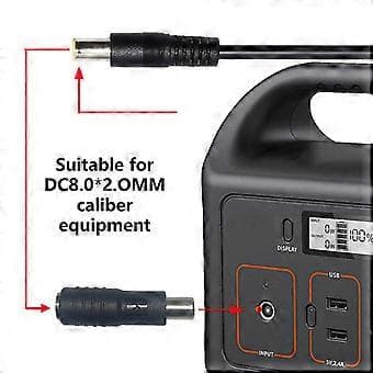 DC8mm 7.9mmx0.9mm Hun til 8020 Han Strømstik til Solcelleladesystemer