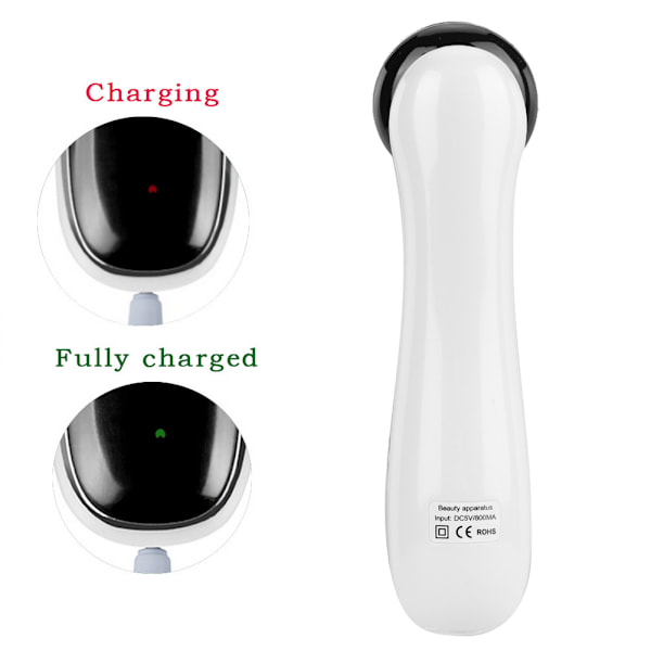 Photon Terapi RF EMS Højfrekvent Mikrovibration Skønheds Maskine Porerensning Sort Hvid