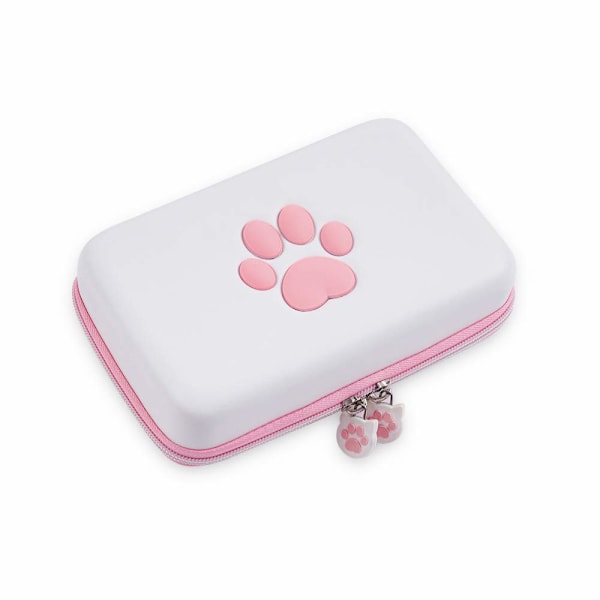 Rosa Sakura Design Resväska för Nintendo Switch, Vattentätt Material och Tumgrepp ingår för Säker och Stilfull Gaming På Språng