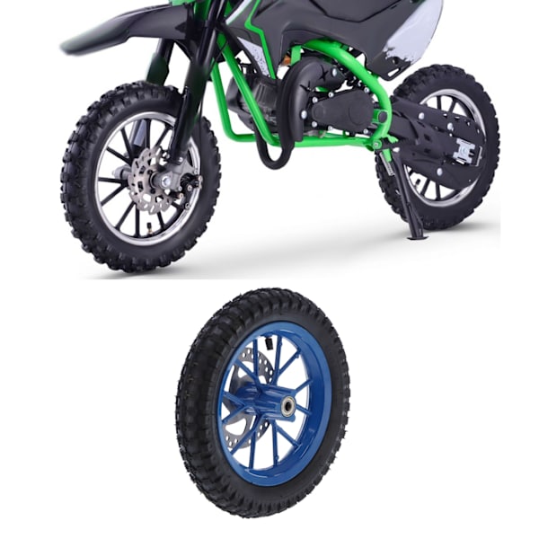 Gummidekk for forhjul 12.5x2.75in med skivebrems tannhjulbolter for 47cc 49cc 2-takts minicrossblå