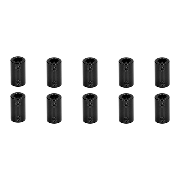 10 stk. Akselkobling Trinmotor Kobling 14 mm Diameter 25 mm Længde Ledforbindelse 5x8 mm / 0,2x0,31 tommer Sort