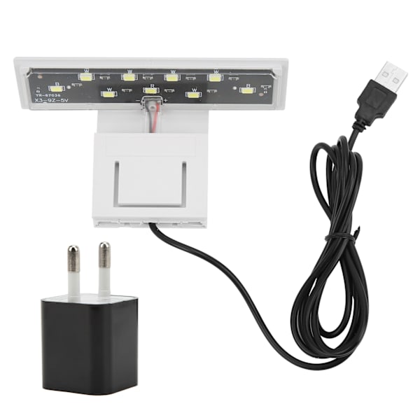 Akvarielampe med Klemme, Høj Lysstyrke LED Lampe til Akvarium 100-240V (EU Stik)