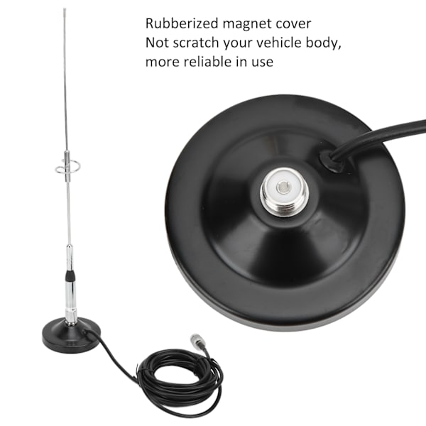 Auton VHF UHF -antenni imuri 5m kaapelilla SMA-naarasliittimellä, vedenpitävä Plug and Play -setti