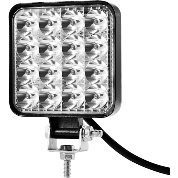 Ultratunn LED Arbetslampa för Lastbilar, Pressgjuten Aluminiumkåpa Säkerställer Hållbarhet och Effektivitet, Stöttålig Transmissiv PC-lins med Hög