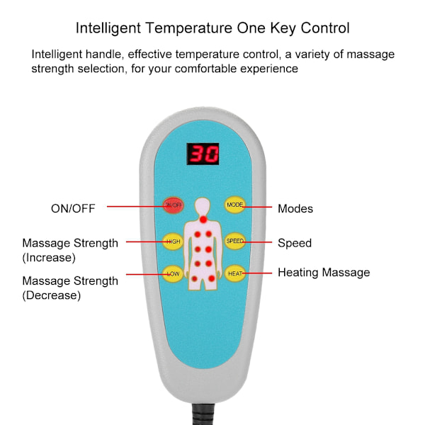 110-240V Elektrisk Uppvärmd Knäskydd Infraröd Vibrationshållare Massagebehandling Benmassagerare US