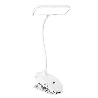 Klemmelampe øyebeskyttelse LED studenthybel studie sovesal USB soverom nattlys