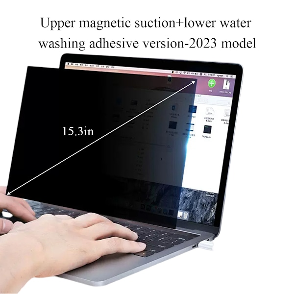 Anti-spionfilm för MacBook Air/Pro, magnetisk skärmskydd för Apple-datorer