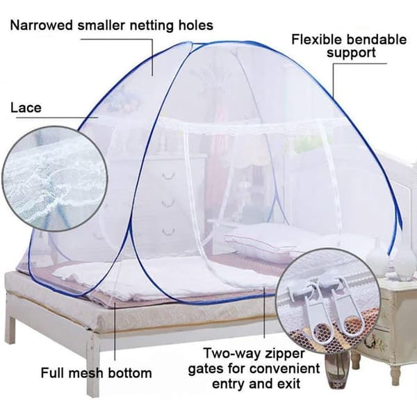 Innovativ Pop Up Seng Net Telt, Åndbart &amp; Fuldt Lukket Høj Densitet Mesh for Rolig Søvn, Bærbart &amp; Foldbart Design for Nem Opbevaring