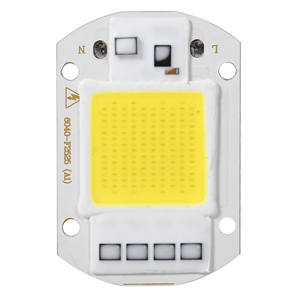 1 st 220V 50W Vit Hög Effekt Integrerad LED-Flodljus COB Chiplampa (50W Vit)