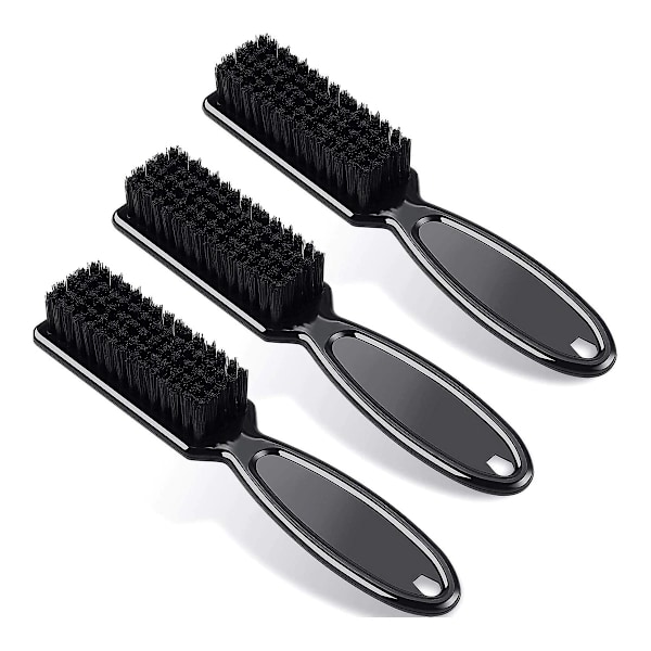 Professionell Rengöringsborste för Barberarblad, Klippborste för Salong & Hemanvändning, Högkvalitativt Material med Hållbart ABS-Handtag, Fade Brush