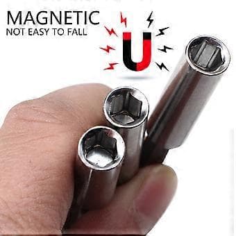 4 st Magnetisk Bitshållare Lång 60mm 75mm 100mm 150mm Bitsförlängningshållare Magnetisk Bitshållare för Skruvdragare Borr