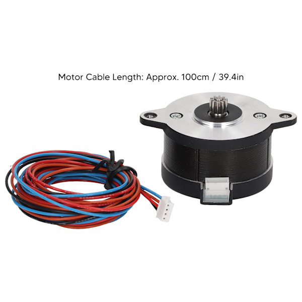 Extruder Steppermotor 36mm 1.8 Vinkel 2-fas Rund med 1 meter Kabel för Voron 2.4 3D-skrivare
