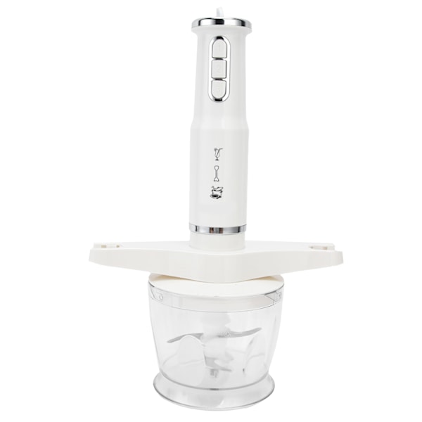 Multifunktionell Handmixer 600W Elektrisk Omrörare Matberedare EU-kontakt 220V Vit