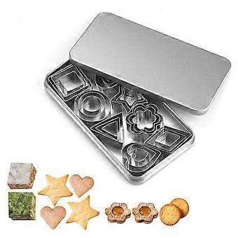 30 Stykker Kiks Udskærer Kiks Form Cookie Cutter Bage Gadget Rustfrit Stål Materiale Perfekt Gave til Bageentusiaster