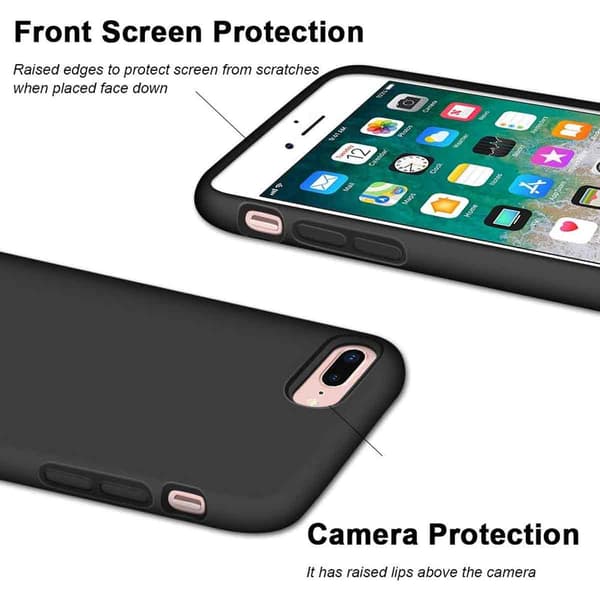 Telefondeksel - Svart - Passer til iPhone 7/8