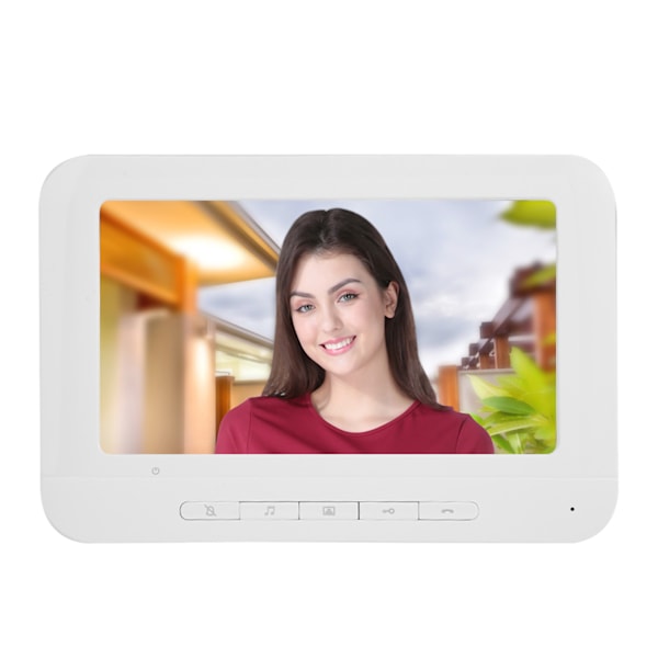 7 tommer HD Videodørtelefon Dørklokke Intercom Kamera Monitor Hjemmesikkerhedssystem 100-240V