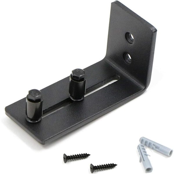 Golv U-Rulle Guide För Skjutdörr, Massivt Stål Med Justerbart Väggfäste Och Platt Botten Design, Kompatibel Med Dörrar Upp Till 6,8 cm