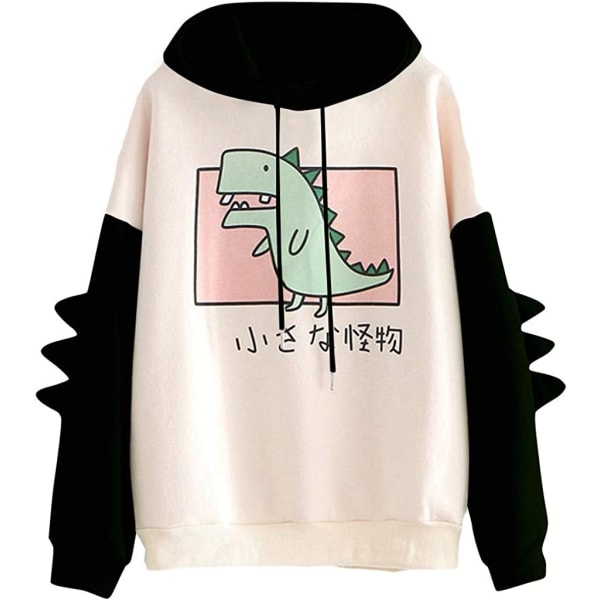 Dame Dinosaur Sweatshirt Langærmede Splejseoverdele Cartoon Cute