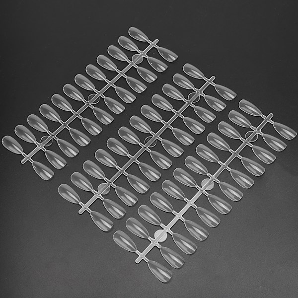 3 Poser Professionelle Øvelses Negletips Falske Neglelak Display Farve Kort Manicure Værktøj Transparent