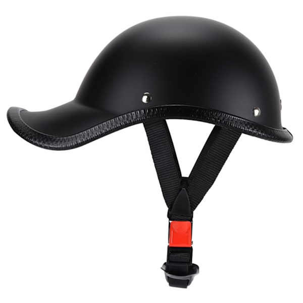 Retro Motorcykel Halvhjelm med Justerbar Nylon Hakkestrops Scoop Hjelm Elbil Hjelm