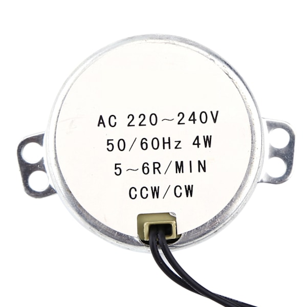 1st AC Synkronmotor Växelmotor 4W CW/CCW (5-6RPM)